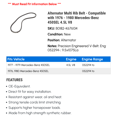 thumbnail image 2 of Alternator Multi Rib Belt - Compatible with 1976 - 1980 Mercedes-Benz 450SEL 4.5L V8 1977 1978 1979, 2 of 2