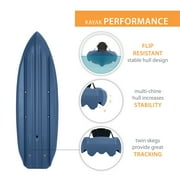 Lifetime Daylite 8 ft Sit-On-Top Kayak with Paddle, Storm Blue (91161)