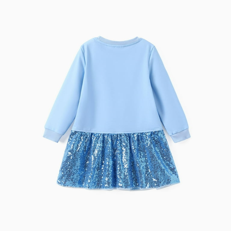 Disney Frozen Toddler Girls Dresses Elsa Graphic Sequins Long Sleeves Dress Sizes 3-6 - Walmart.com Disney Frozen Toddler Girls Dresses Elsa Graphic Sequins Long Sleeves Dress Sizes 3-6 - Walmart.com