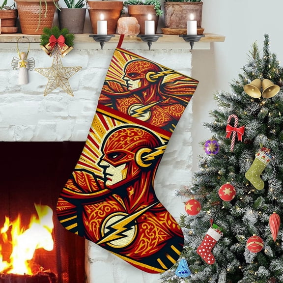 Flash Man Themed Christmas Socks