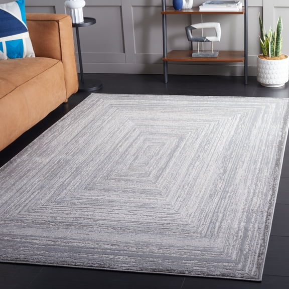 Safavieh Saylor Denzel Geometric Area Rug, Gray/Ivory, 5'5" x 7'7"