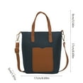 thumbnail image 3 of Women's Shoulder Bag | Casual Handbag Messenger Purse | Adjustable Strap Crossbody Tote | PU Leather | Versatile Stylish Design | Fits Phone & Wallet | 17x17x5cm | Brown White Black Khaki | 1 Pack, 3 of 6