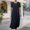 Womens dresses summer-Navy, variant on Guieoi Womens Dresses Plus Size 2026 New Trendy Summer Crew Neck Short Sleeve Cotton-Linen Blend Maxi Dress Red XL