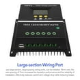 thumbnail image 5 of Seneo 60A MPPT Solar Charge Controller 12V/24V/36V/48V DC Automatically Identifying System Solar Panel Charge Regulator, 5 of 9