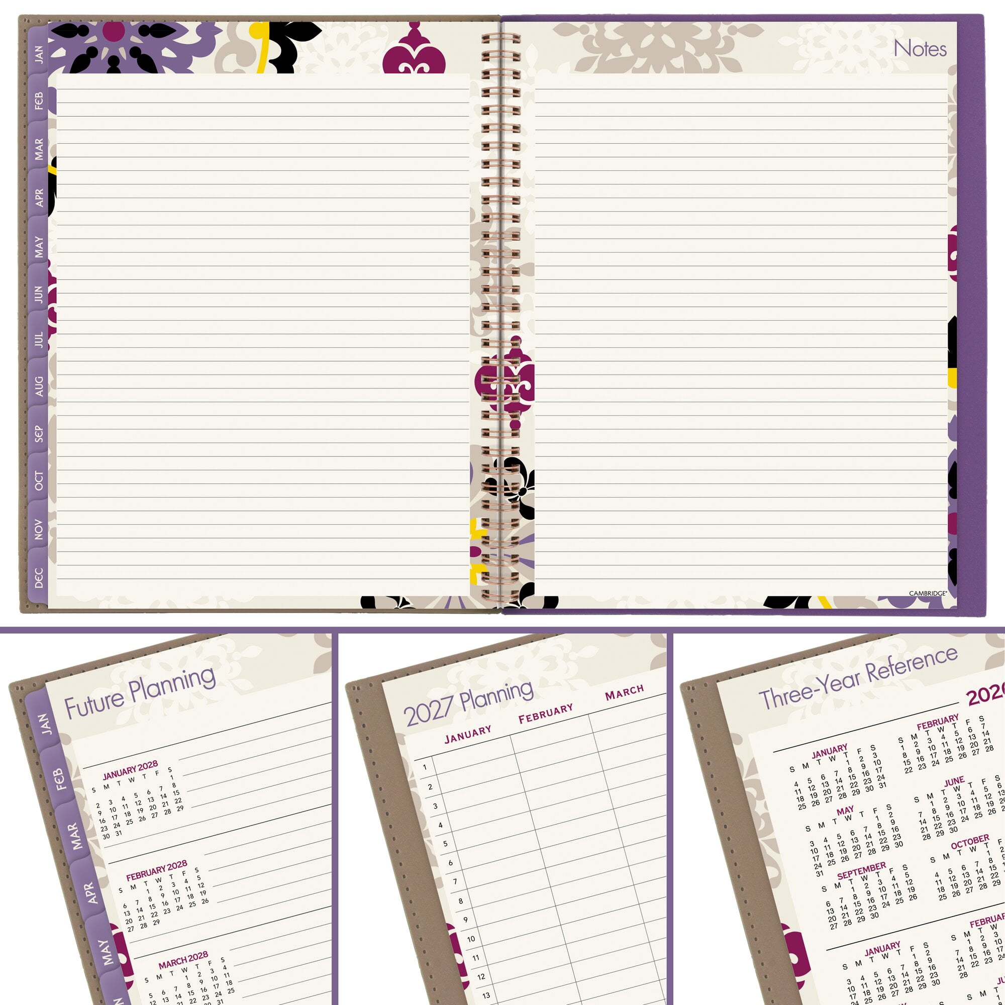 Mead Cambridge Vienna 2027 Weekly Monthly Planner Large 8 12 x 11 - Planners