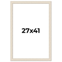 27x41 Frame White Real Wood Picture Frame Width 1.75 inches | Interior Frame Depth 0.5 inches |