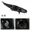 thumbnail image 2 of AKKON - Fits 2014 2015 2016 2017 Ford Fiesta S SE ST 2018 Titanium [Halogen Type] Black Trim Headlight Pair Left+Right, 2 of 5