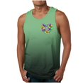 thumbnail image 1 of Camiseta sin mangas de cuello redondo para hombre, informal, a la moda, sin mangas, con estampado, cuello redondo, deportiva, de poliéster, 1 of 4