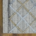 thumbnail image 3 of RUGSOTIC CARPETS HAND WOVEN FLAT WEAVE KILIM POLYESTER ECO-FRIENDLY AREA RUGS - 5'x8', Rectangle, Gray Multicolor, Contemporary Design, Low Pile Handmade Area Rugs for Living Room, Bed Room (DP0009), 3 of 9