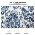 thumbnail image 3 of Tina's Home Upholstered Armchair Solid Rubber Wood Legs Transitional Living Room Bedroom Navy, 3 of 9