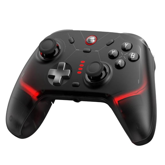 Restored GameSir Cyclone 2 Multiplatform Wireless Controller- TMR Electromagnetic Joysticks&Hall Effect Switch triggers,6-axis Gyro Gaming Controller for Switch/PC/iOS/Android/Steam - Black (Refurbished)
