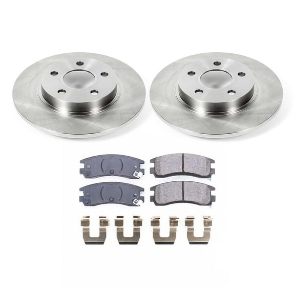 Ultimate Brakes Rear Semi-Metallic Brake Pad and Rotor Kit with Hardware WM80627