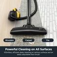 thumbnail image 5 of 3670M Canister Vacuum Cleaner, Lightweight Powerful Suction for Carpets and Hard Floors with 5 Dust Bags, Yellow, 5 of 6