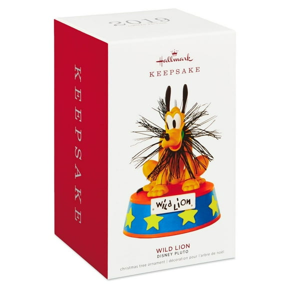Hallmark Keepsake 2019 Disney Pluto Wild Lion Christmas Limited Ornament New