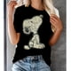 thumbnail image 3 of Camiseta de cuello redondo para mujer, estampado de Snoopy, moda Y2k, ropa de calle de verano, camiseta de manga corta para mujer, camiseta de gran tamaño Y2K, 3 of 4