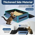 thumbnail image 3 of Portable Cat Travel Litter Box with Lid and 10 pcs Disposable Liner Bags, Leak-Proof and Collapsible for Car, Hotel, Airplane and Outdoor Use, 3 of 6