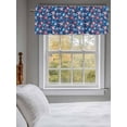 thumbnail image 3 of 4th of July Curtain Valances for Windows, Navy Blue Red Stars Independence Day Abstract Kitchen Valance Window Treatment, Light Filtering Block Curtains for Bathroom/Bedroom/Living Room 60'' x 18'', 3 of 9