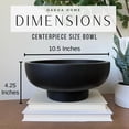thumbnail image 5 of YANGLI Concrete Black Decorative Bowl – Modern Pedestal Fruit Bowl for Entryway & Coffee Table, 5 of 5