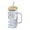 A, variant on Heat- Glass Tumbler with Lid and Straw for Iced Coffee Juice Milk and Various Cold Beverages