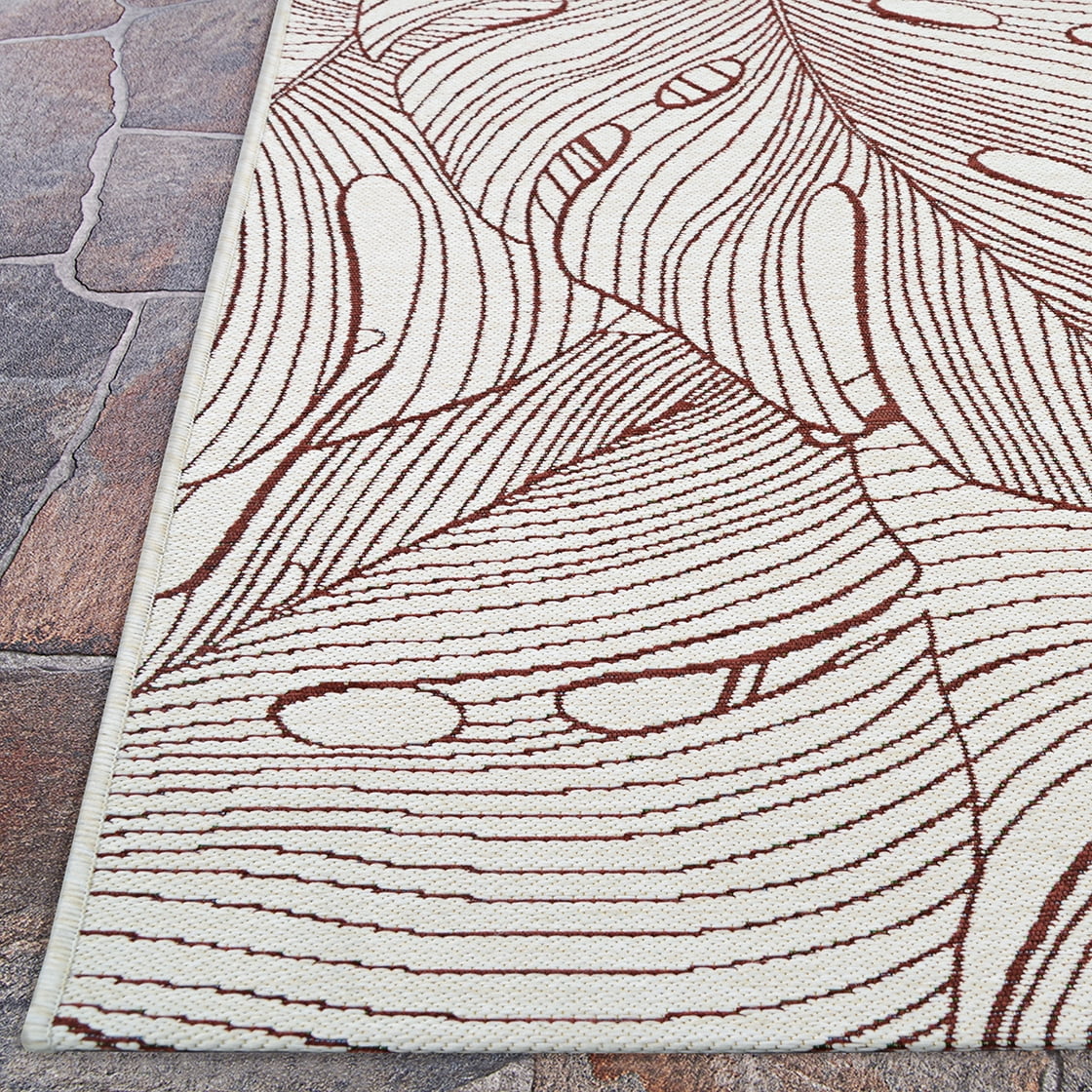 Couristan Castille Palma 8'1" x 11'2" Rouge Outdoor Rug
