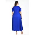 thumbnail image 3 of Maxi vestido con strech Roman Fashion /Tallas Extras, 4098 (Azul rey) azul 38, 3 of 6