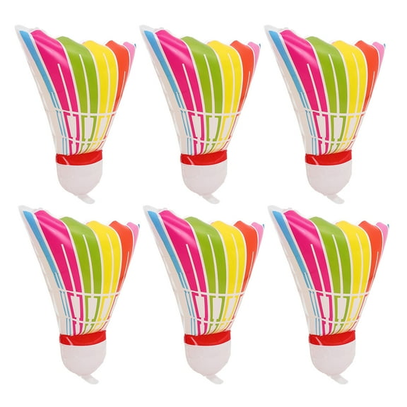 6pcs Badminton Balloon Shuttlecock Party Supplies Aluminum Foil Balloon Badminton Party Favors For Birthday Sports Theme Party Supplies Party Decoration