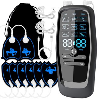 Tech-Care Pro TENS Unit, 24 Modes Portable Massager, Pain Relief