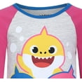 thumbnail image 4 of Nickelodeon Baby Shark Jogger Set for Girls, 2 Pack Long Sleeve Tee and Jog Pants Bundle, 4 of 9