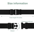 thumbnail image 5 of 4 Pcs Luggage Straps , 39.3”-74” Long Travel Straps for Luggage,Adjustable Black Packing Belts for Suitcases Security Non-Slip Travel Belt Travel Accessories, 5 of 8