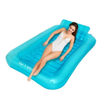 Sun N Splash Blue Oasis Inflatable Tanning Pool for Ages 14 