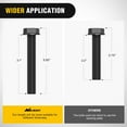 thumbnail image 3 of Nilight 2Pcs 1/2" D Rings for Trailers Heavy Duty Trailer Tie Down Rings, Grade 70 Forged Steel Bolt-On Grab with Back Plates for Tractor Bucket RV UTV Truck MBS 12000 lbs, Black, 3 of 7
