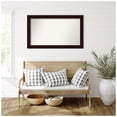 thumbnail image 4 of Amanti Art Custom Framed Wall and Bathroom Mirror (29.25 x 49.25 in.), Coffee Bean Brown Frame, 4 of 7