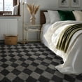 thumbnail image 5 of Pentantan 8’x 10’ Shag Area Rugs, Soft Fluffy Modern Checkered Indoor Carpet for Living Room Bedroom, Gray & Black, 5 of 7