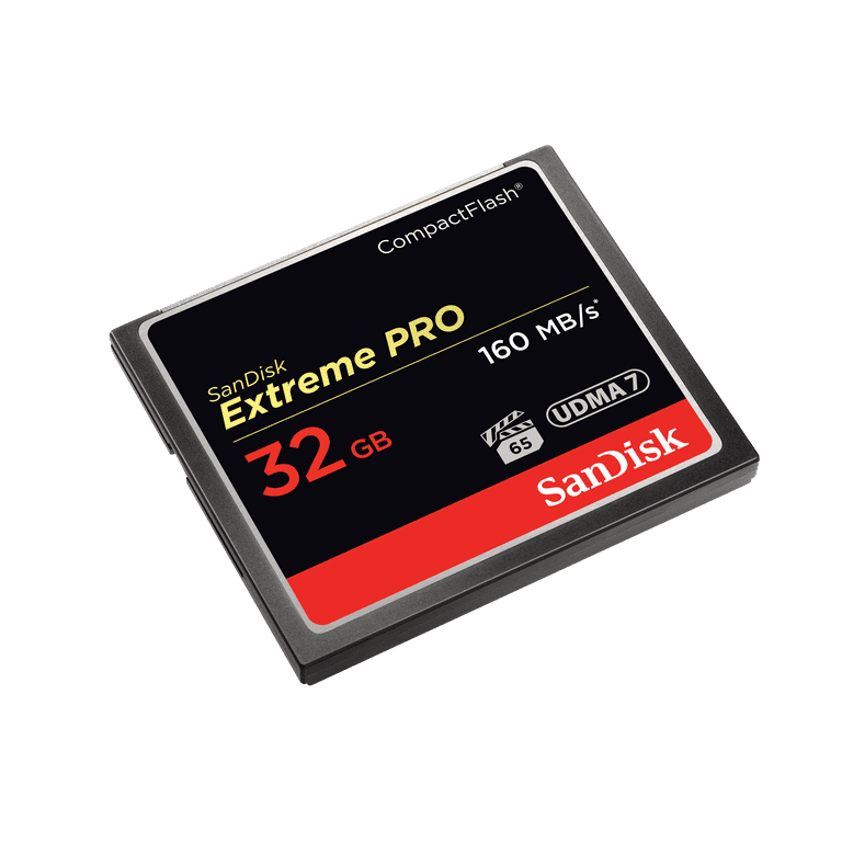 Cartes CompactFlash Sandisk Carte Mémoire Compact Flash Extreme Pro 160MB/s  32 GB VPG 65, UDMA 7 - SDCFXPS-032G-X46