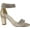 Champagne Shimmer Fabric, variant on Women's Touch Ups Marley Heeled Sandal Silver Shimmer Fabric 7 M