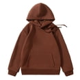 thumbnail image 4 of Gubotare Hoodies for Boys Toddler Boy's Letter Graphic Kangaroo Pocket Sweatshirt Long Sleeve Hoodie 2T 3T (Coffee,2-3 Years), 4 of 6