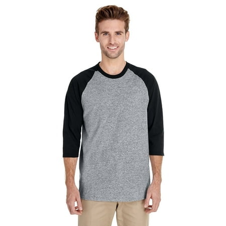 Gildan T-Shirt à Manches 3/4 Raglan pour Adulte en Coton Épaisâ„¢ 8.8 Oz./verge Lin.