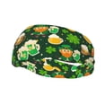 thumbnail image 2 of Uemuo St Patrick's Day10 Printed Sports Headbands for Men Women,Moisture Wicking Workout Headband, Sweatband Headbands,Non-slip Workout Gym Yoga Headband, 2 of 9