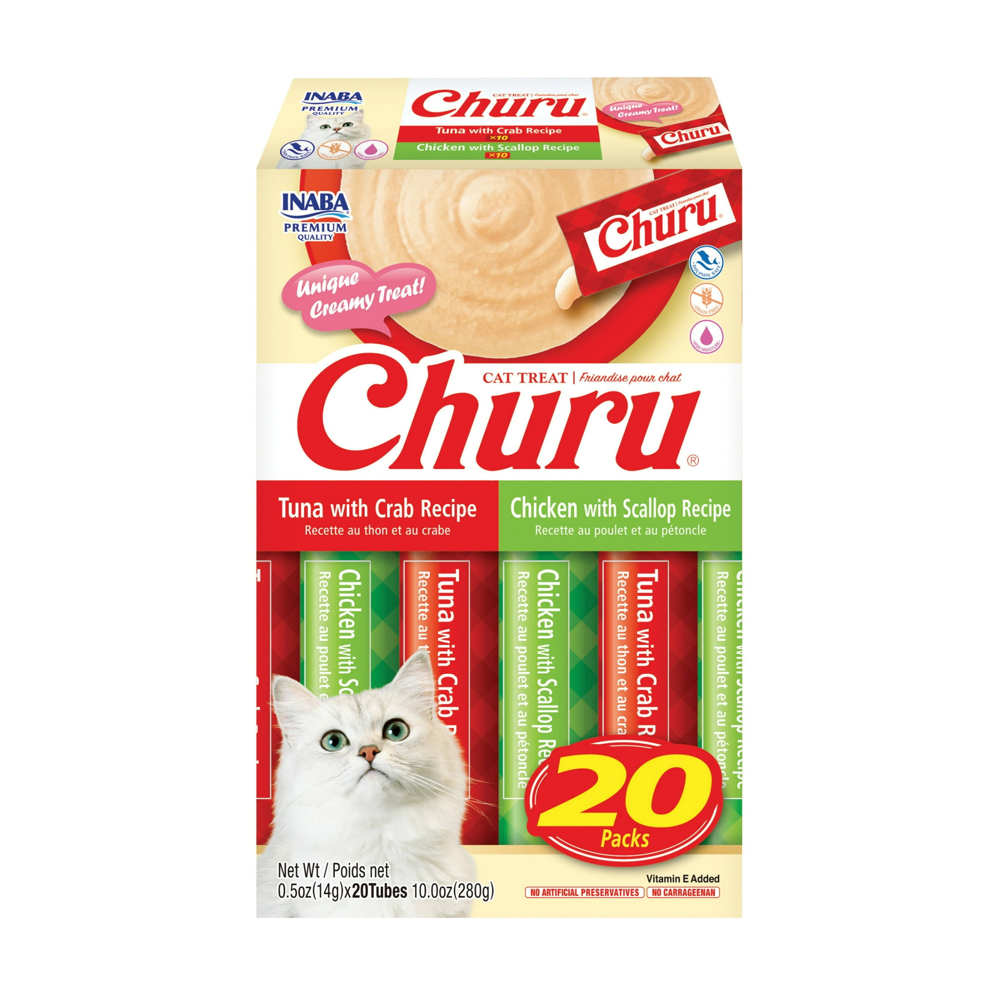 Churu Tuna Recipe and Chicken Recipe Variety Pack 20 Tubes