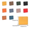 thumbnail image 4 of Cartera corta y fina Sonducket para mujer monedero con múltiples botones y ciervos de Navidad bolso de cuero con cremallera tarjetero para Carteras Amarillo oscuro, 4 of 6