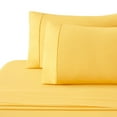 thumbnail image 3 of Marina Decoration 600 Thread Count Ultra Soft Deep Pocket Hotel Standard Solid Bedding Long Staple Percale Cotton All Season Sheet Set with Pillowcase, 3 of 7