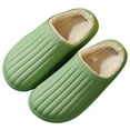 thumbnail image 1 of Winter Slides Unisex Waterproof Non-skid Plush House Sandals Slip on Slippers, 1 of 10