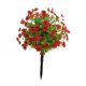thumbnail image 1 of Flor de violeta artificial, estaca de jardín, arbustos de vegetación de imitación, planta artificial decorativa para bodas, al aire libre, exterior, rojo, 1 of 8