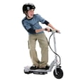 thumbnail image 2 of Razor E100 Kids Motorized 24 Volt Electric Powered Ride On Scooter, Silver, 2 of 10