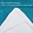 thumbnail image 3 of Catalonia Sherpa Throws Fluffy Fuzzy Fleece Blanket 50”x60” for Adults Children, Super Soft Comfy Plush for Sofa Couch Bed Reversible All Season, Blue, 3 of 8