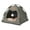 Green, variant on Gray Semi-Enclosed Four-Season Pet Tent - Waterproof Washable Shelter for Small Dogs & Cats
