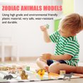 thumbnail image 2 of 2 conjuntos de modelos de animales zodiacos simulación animales adornos juguetes educativos para niños, 2 of 5