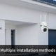 thumbnail image 5 of Cámaras de seguridad para exteriores, cámaras WiFi de 2,4 GHz para seguridad del hogar, cámaras de vigilancia domo 1080P con visión de 360°, cámara de seguridad con detección de movimiento y vigilanci, 5 of 9