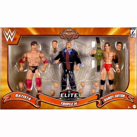 WWE Wrestling Evolution Batista, Triple H & Randy Orton Action Figure 3-Pack