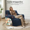 thumbnail image 3 of JESTOP Bean Bag Chairs, Tufted Soft Stuffed with Filler, Fluffy and Lazy Sofa, Cozy Chair for Bedroom Living Room Dorm Apartment, 3 of 6
